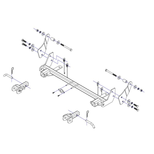 Roadmaster BASEPLATE JEEP WRANGLER NO AEV BUMPERS EZ4 2.0 WILL NOT ADAPT TO BLUEOX 1444-3 - main